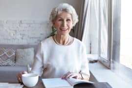 senior woman smiling with vision correction